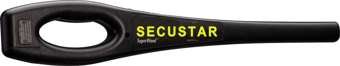 सुपर वैंड हैंड हेल्ड मेटल डिटेक्टर 360 डिग्री डिटेक्शन IP55 साउंड एलईडी अलार्म के साथ आपूर्तिकर्ता